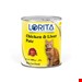 کنسرو غذای گربه «لوریتا» پته مدل مرغ و جگر Chicken Liver Pate (800 گرم)