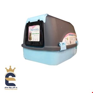 ظرف دستشویی گربه مدل مسقف دار 
