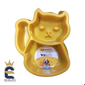 ظرف غذا طرح گربه مدل آرام خور 